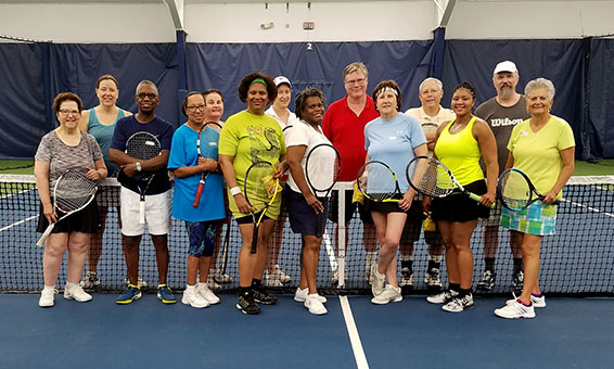 group photo mcta and tennis winwin Welcome Summer tennis social