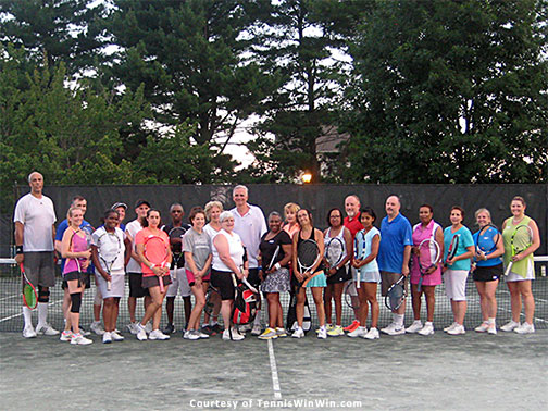 group photo mcta and tennis winwin sundae friday tennis social 2016