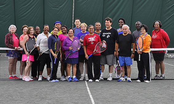 group photo mcta and tennis winwin monster smash tennis social 2017