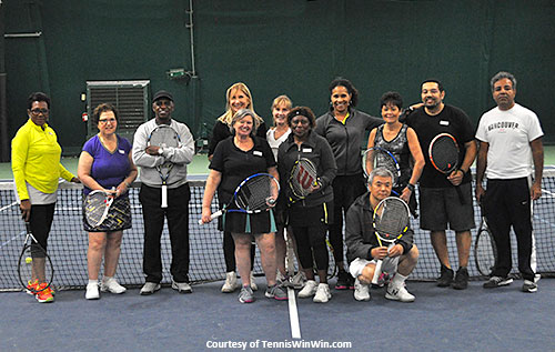 photo of competition winners mcta tennis winwin tis the season tennis social 2016