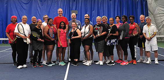 group photo MCTA and Tennis WinWin Sweet Spot Tennis Social 2019