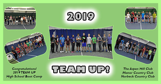 photo collage for mcta and tennis winwin 2019 team up high school tennis boot camp