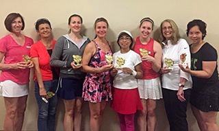 photo of champions of usta tennis winwin 2.5-women's mini-league spring 2017